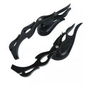 Universal convex rearview mirror pair with 16cm adjustable rods for motorcycle modifications