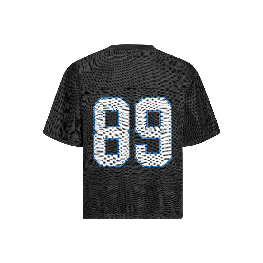 Man's loose-fitting black casual t-shirt with short sleeves, also available in white.