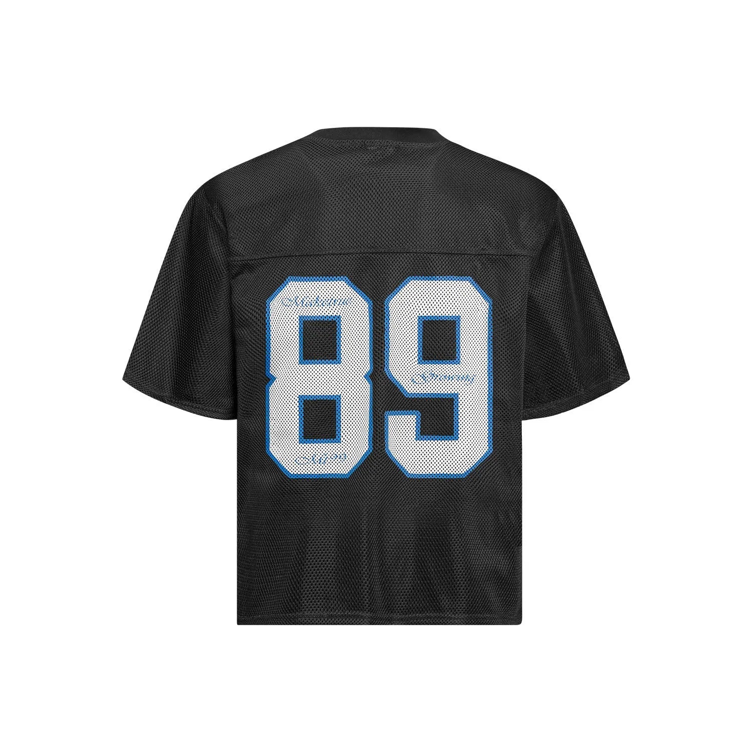 Man's loose-fitting black casual t-shirt with short sleeves, also available in white.