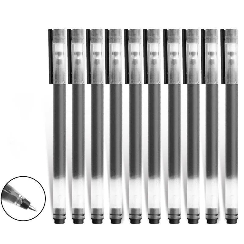 Xiaomi gel pen with 0.5mm black ink and plastic shell for office use