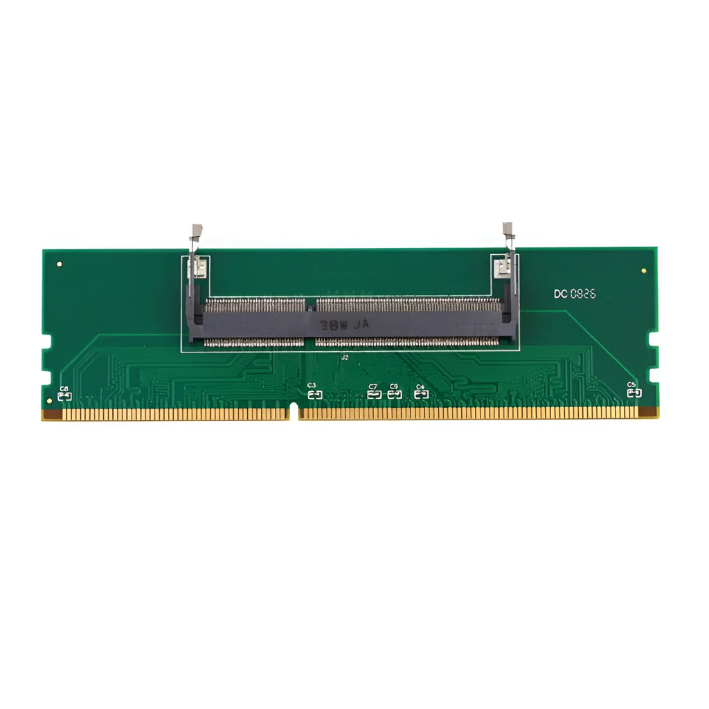 DDR4 laptop to desktop memory adapter card with electrostatic protective bag for safe component transfer
