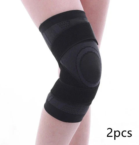 Premium sports knee pads with adjustable straps, breathable fabric, and sturdy construction for injury prevention and high-performance athletics