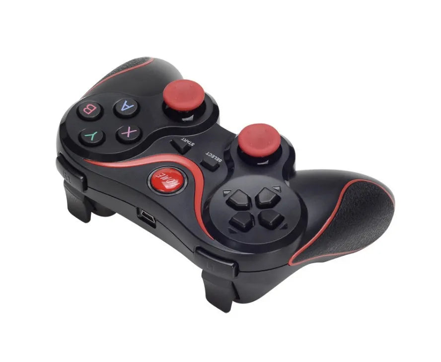 Black and white X3 model Bluetooth wireless game controller for Android mobile phones.