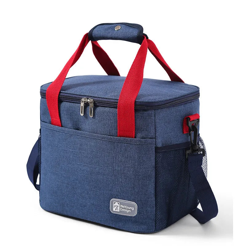 Insulated crossbody picnic bag in Oxford cloth with 15-litre capacity in modern simplicity design