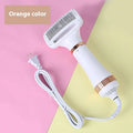Second generation pet hair dryer with integrated comb in platinum or white/green colour options
