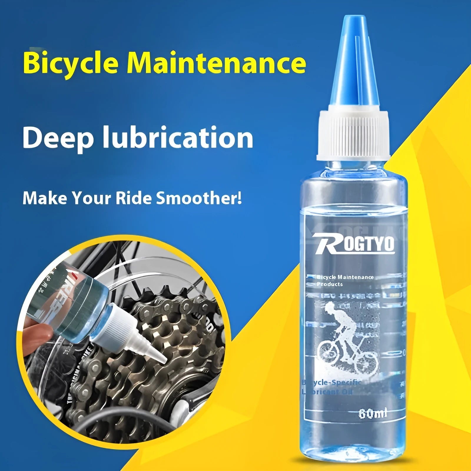 60ml bicycle chain lubrication oil bottle for mechanical maintenance