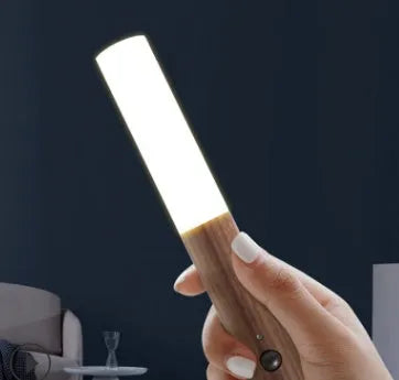 Induction night light with LED, plexiglass shade, motion sensor, 80x43x210mm, brown or white