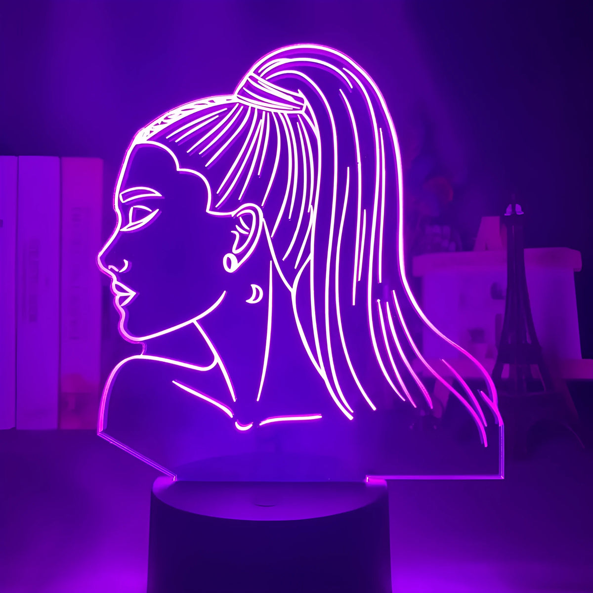 Acrylic 3D night light with European style design and LED illumination