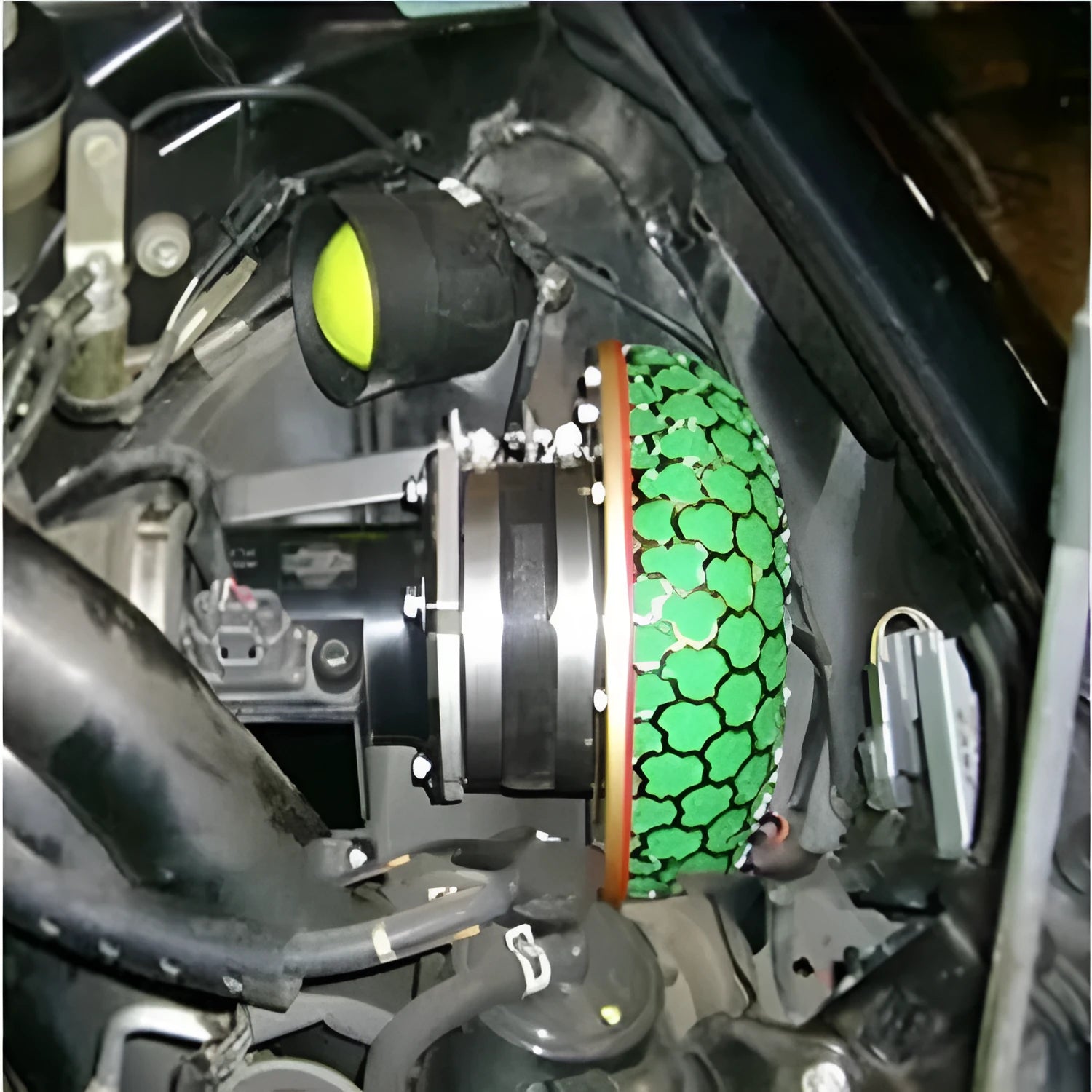 Aluminium mushroom air filter in multiple colours with washable sponge element for car modification