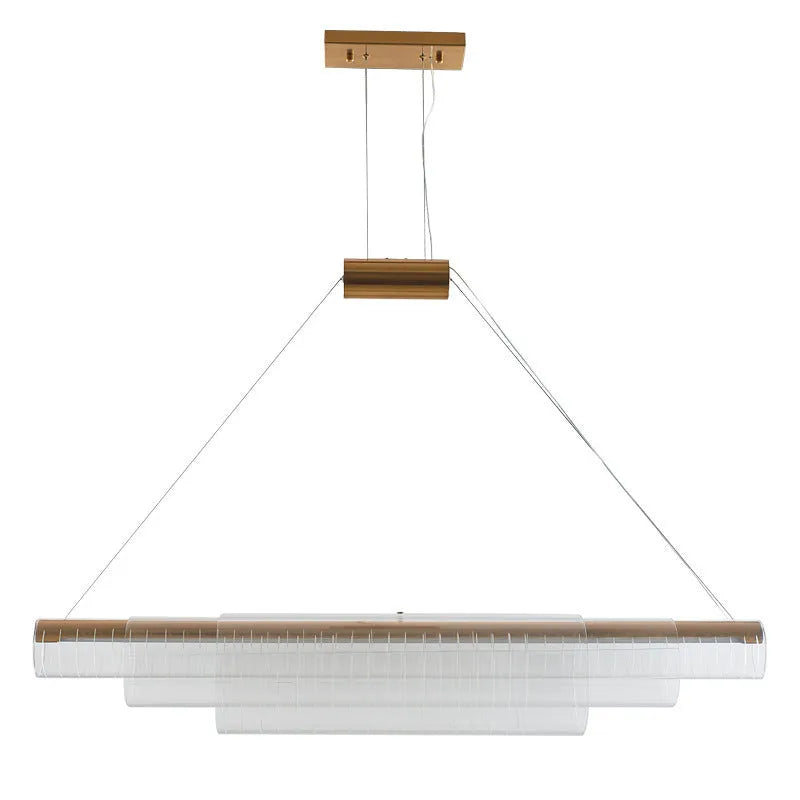 Glass pendant lamp with minimalist modern design for restaurant bar lighting
