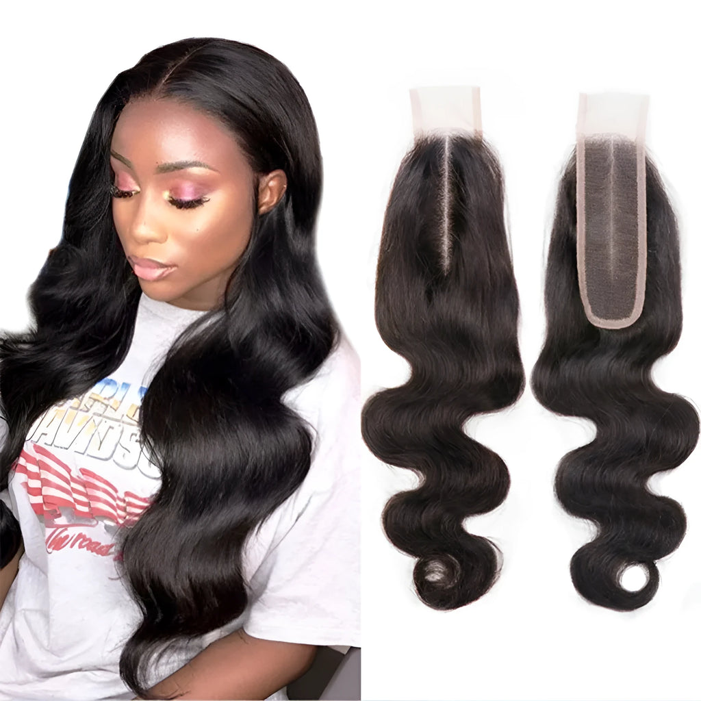 Natural colour straight human hair wig for ladies with hand-woven construction