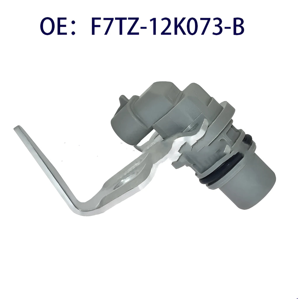 Ford CMP camshaft position sensor component with part number F7TZ12K073B visible.