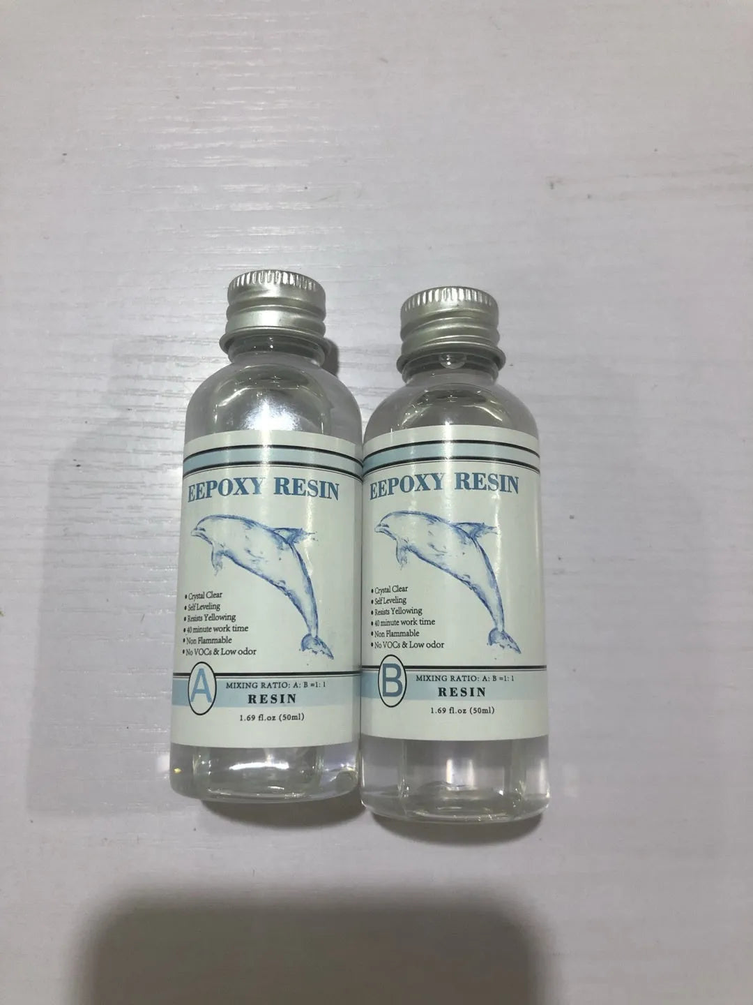 Quick-curing AB epoxy resin adhesive in 100g and 200g sets for DIY jewellery making