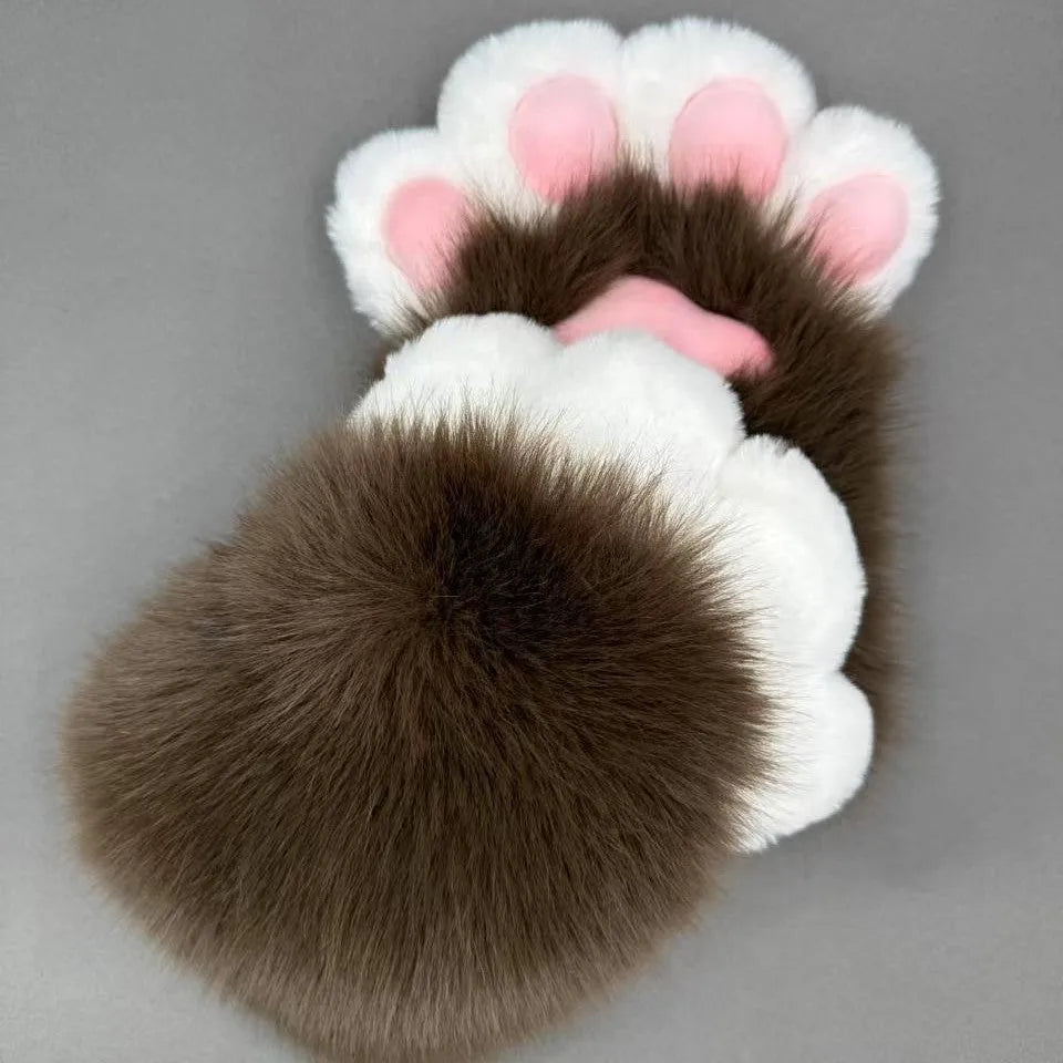 Colourful animal claw cosplay gloves in nylon material with free size fitting