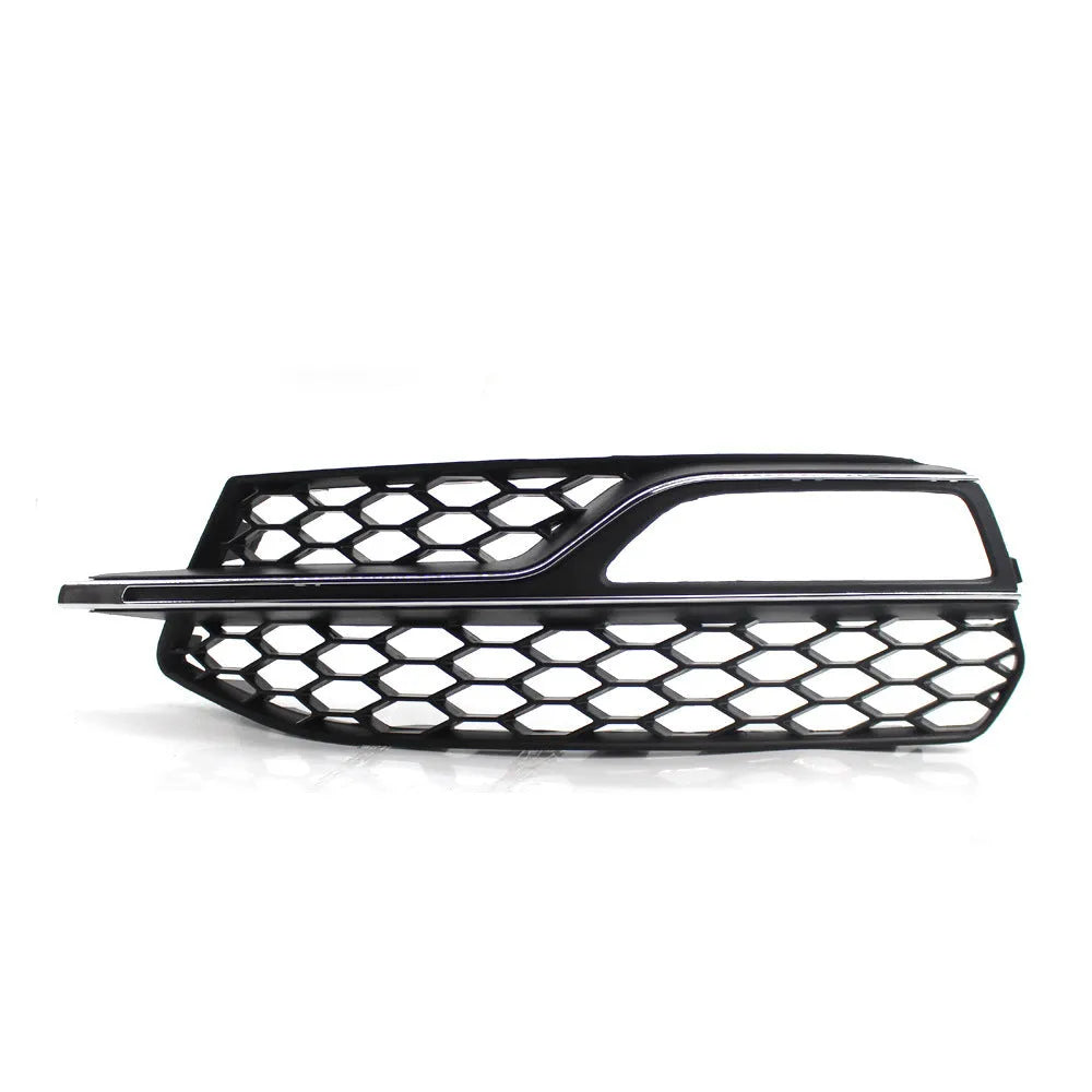 Black ABS plastic fog lamp grille for Audi A3 S3 front bumper, 2013-2016 models