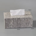 Marble bathroom toilet set with Overlord Flower pattern including tissue box, lotion bottle, and soap dish on white background.