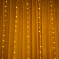 Copper curtain Christmas lights with LED beads in blue, purple, warm white or white colours