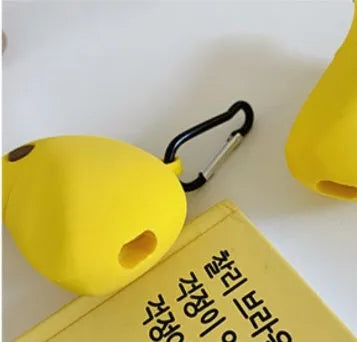 Yellow silicone protective case for Apple AirPods Pro wireless headphones