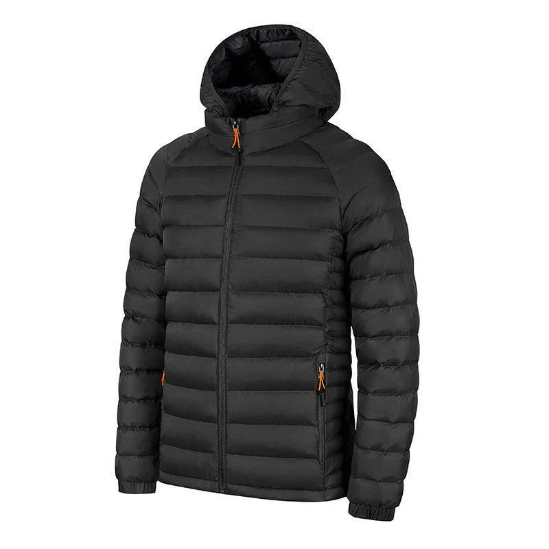 Stylish and warm hooded jacket in various colors for men's cold-weather fashion