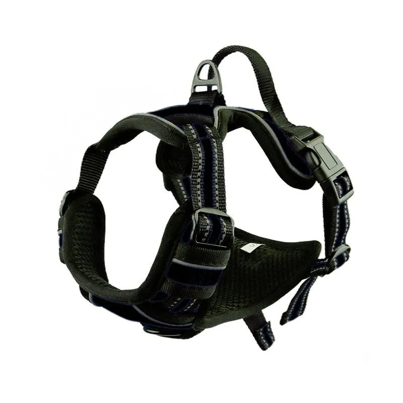 Adjustable dog chest strap harness in Oxford cloth available in multiple colours and sizes