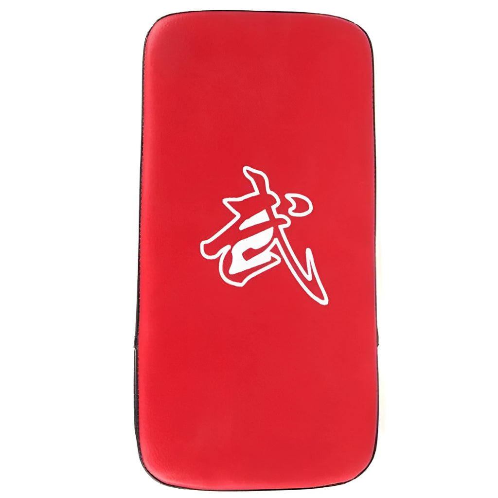 Blue vertical Sanda training target pad for kicking and striking practice.