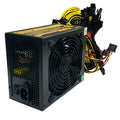 Black server power supply unit with multiple connector interfaces including 12 graphics card power ports