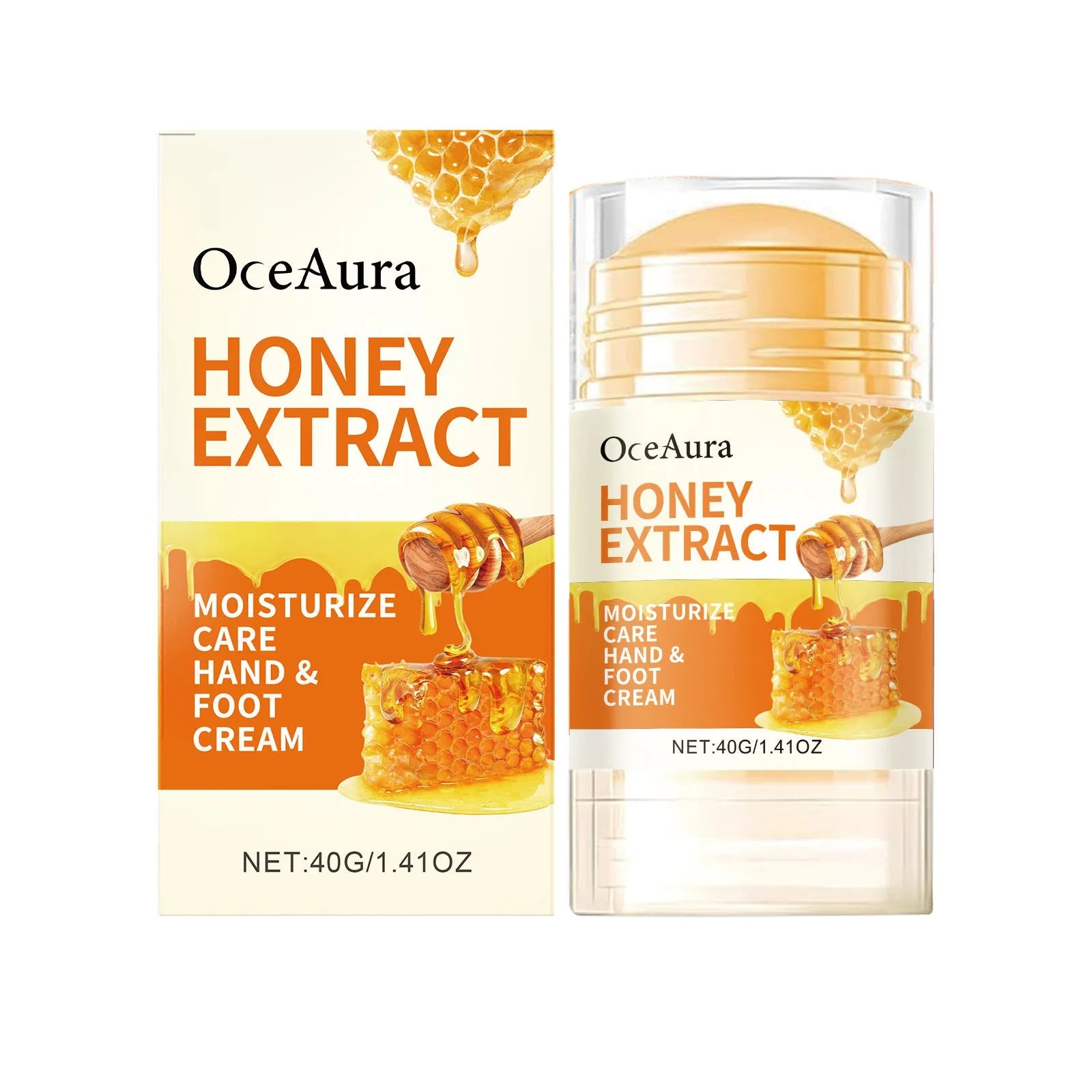 OCEAURA Honey Moisturising Care Stick 40g tube for dry heels, elbows and knees