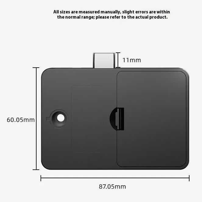F079 punch-free invisible drawer lock with key and card.