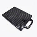 Double large folding hairdressing rearview mirror black HD double-sided plastic frame salon mirror