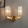 Modern copper wall lamp with single head and double head configuration options