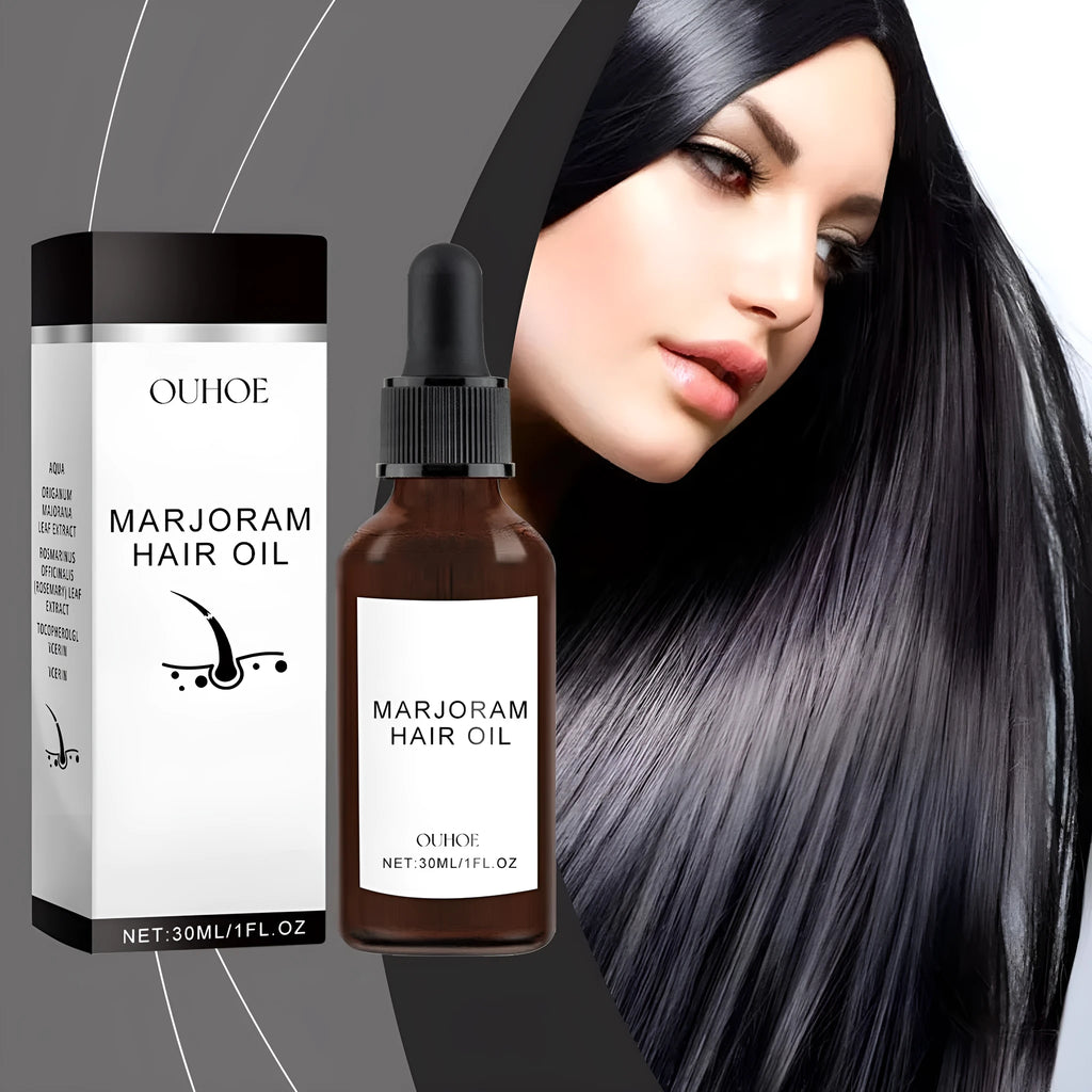 Marjoran Mi Hair Oil 30ml bottle with marjoram extract for dry hair repair