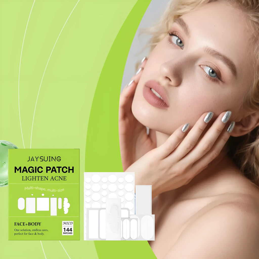 Pack of 144 facial acne patches with tea tree oil and salicylic acid for daily spot care