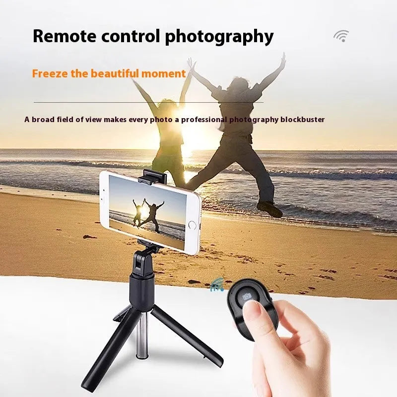 Bluetooth remote control selfie stick for mobile phone, ABS, 49x31x11mm, push-button, four colours