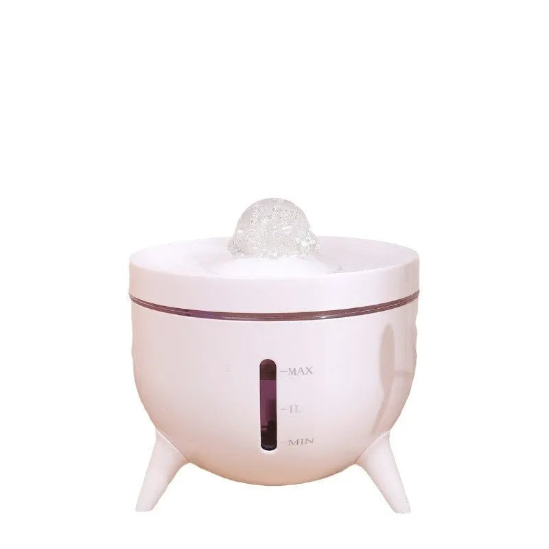 Automatic circulating filter pet water dispenser crystal ball design 1800ml for cats