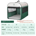 Green dog kennel tent with lamb cashmere lining, suitable for indoor and outdoor winter use