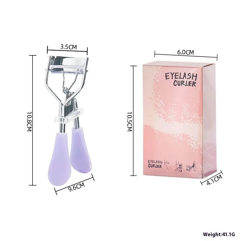 A4 manual eyelash curler with black ribbon comb attachment
