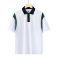 Raglan sleeve cotton T-shirt in black, red, or dark green with loose fit and short sleeves