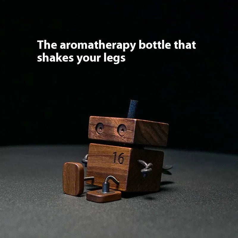 Recyclable log car aromatherapy vent clip DTFK with wooden man fragrance options for smoke and odour removal