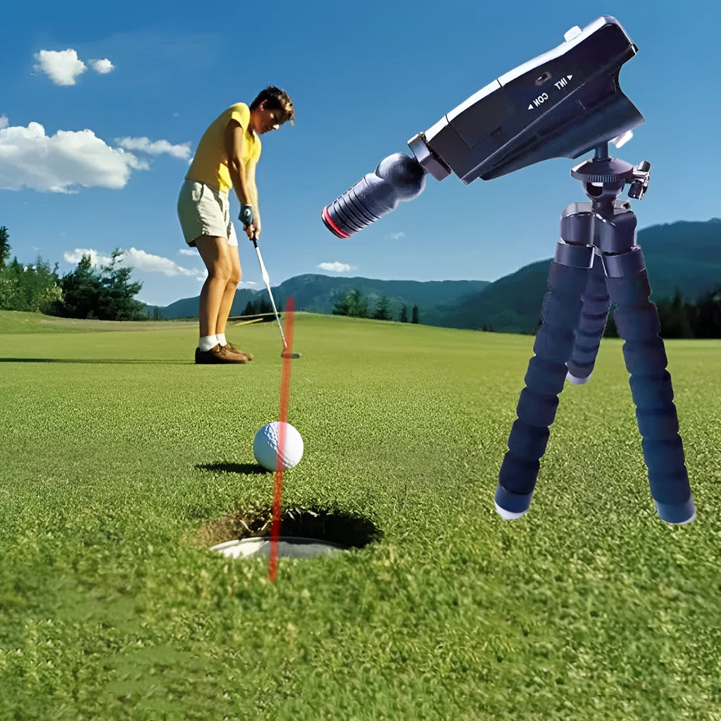 Golf putter laser aiming instrument with four style configuration options