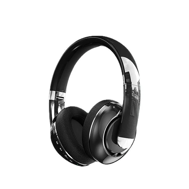 Bluetooth 5.2 wireless headphones with microphone, 40mm driver, Type-C charging, shown in Athens White