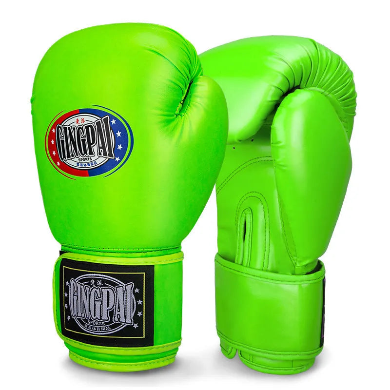 Professional PU leather boxing gloves in multiple colours and sizes for Sanda fighting training