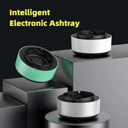 Sleek and efficient auto-purifying ashtray with powerful air cleaning technology for a cleaner, fresher smoking experience