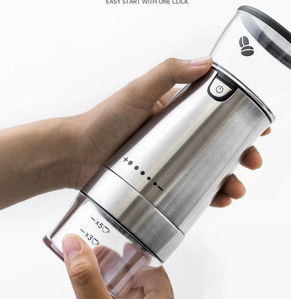 Premium Stainless Steel Electric Coffee Grinder with Adjustable Grind Settings for Optimal Brewing