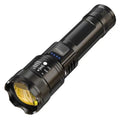 Power Torch portable rechargeable super bright LED searchlight with telescopic zoom, 2200 lumens, 500m range, IP55 protection