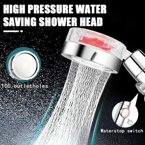 Modern minimalist high-pressure shower head with water-saving technology for an invigorating and efficient shower experience