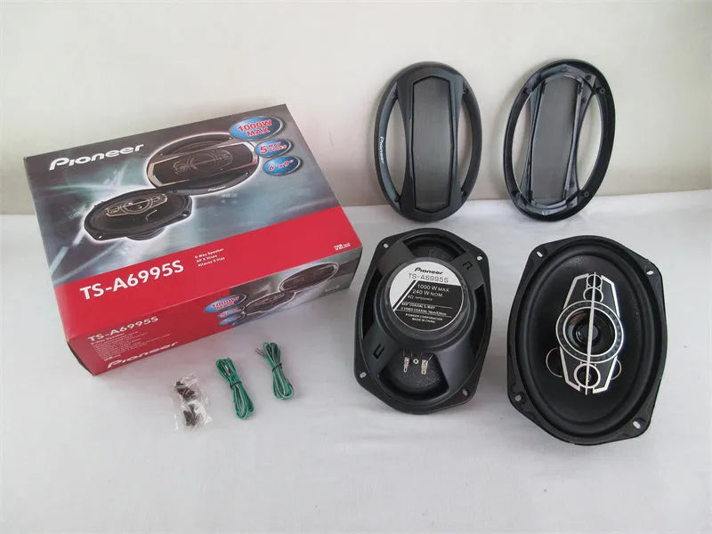 TS-A6995S 6x9 coaxial car speaker with rubber surround and iron basin rack