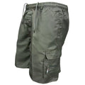 Men's loose fit casual work pants in army green colour.