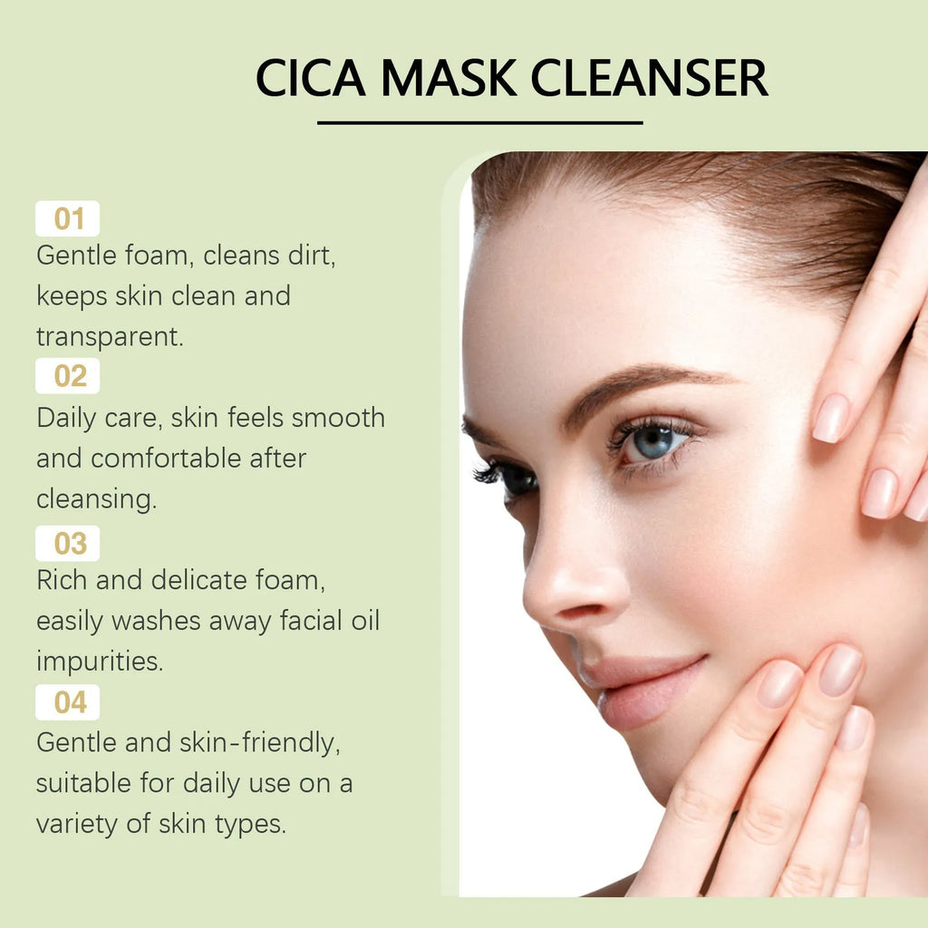 120g tube of Centella Asiatica Soothing Facial Cleanser with botanical extracts.