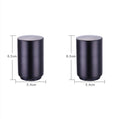 Portable magnetic stainless steel bottle opener with brushed metal finish on countertop