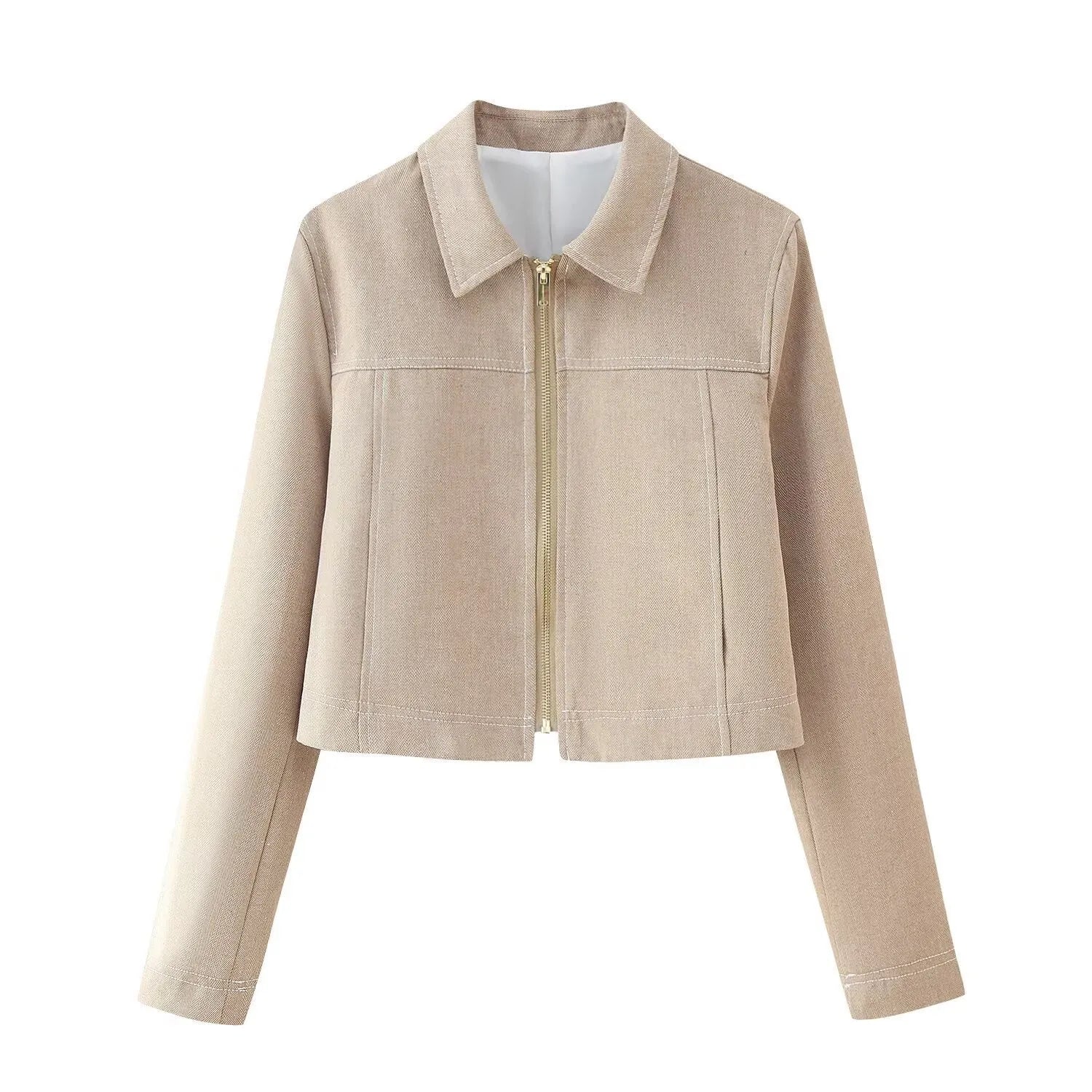 Women's herringbone pattern suit set with 3D embroidery jacket and trousers